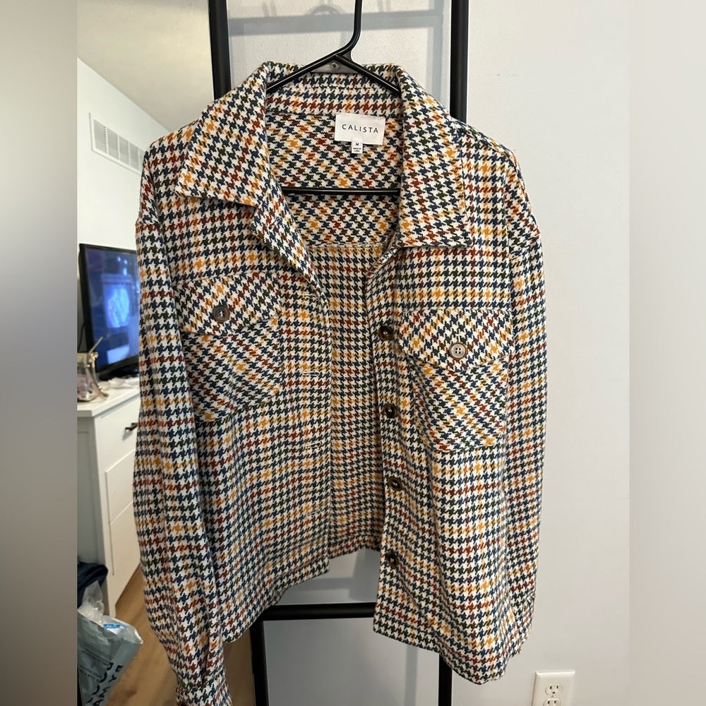 Tweed Cropped Shacket